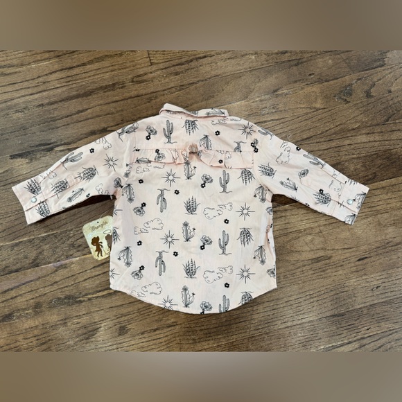 Wrangler Infant Girl's Cactus Long Sleeve - Picture 4 of 5